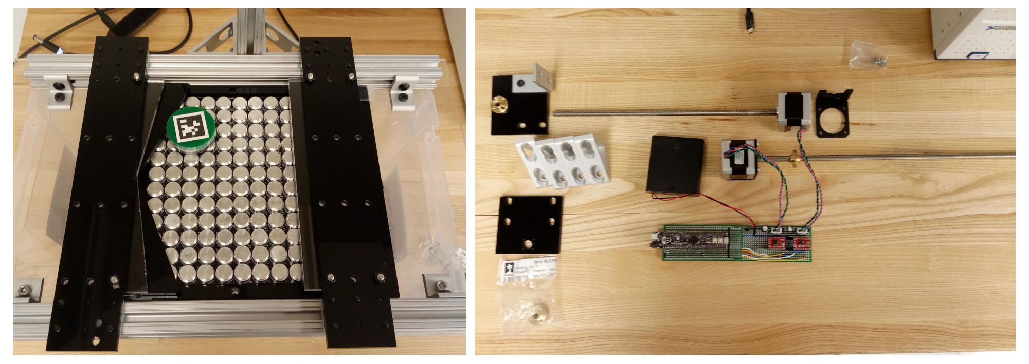 Diassembled parts of actuatable guide walls