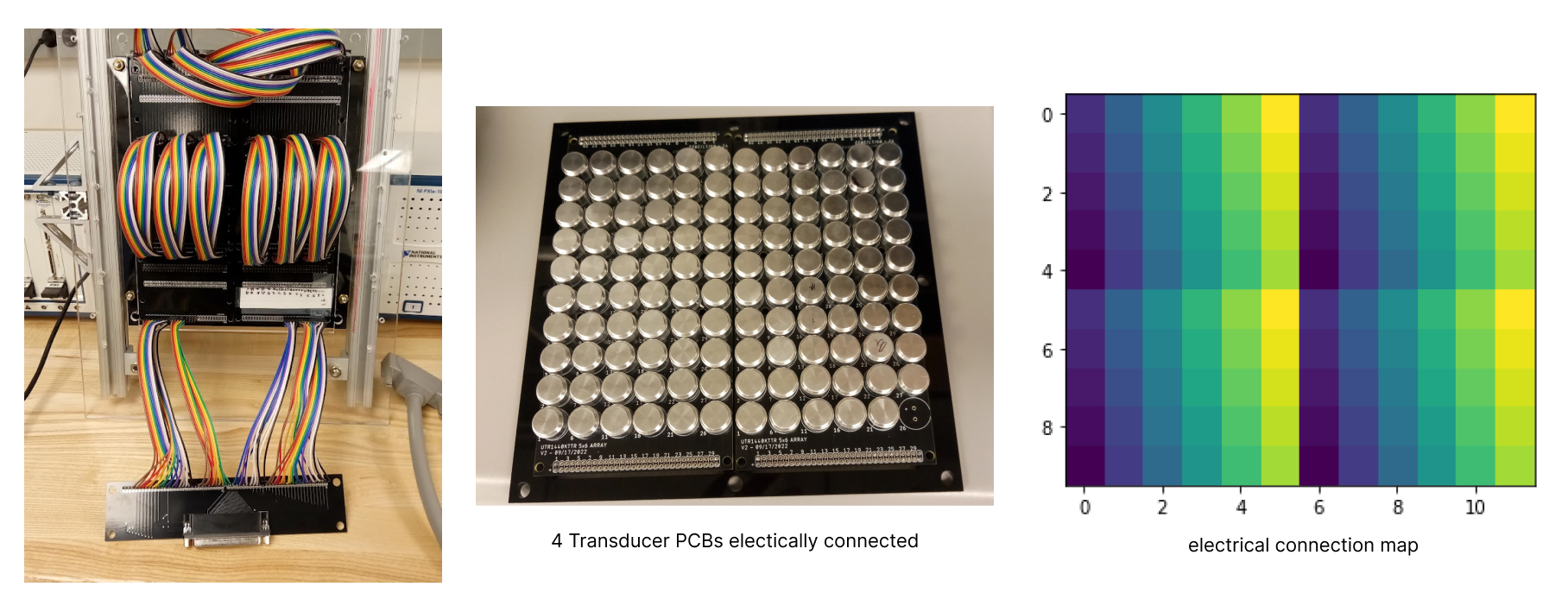 Electrically Connecting 4 Transducer PCBs